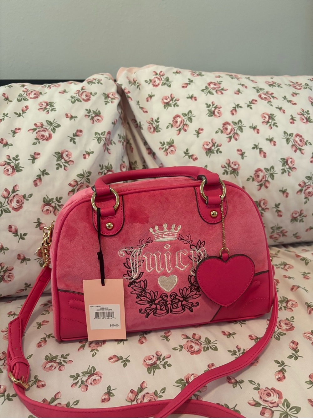 Juicy Couture free love heritage bowlers bag